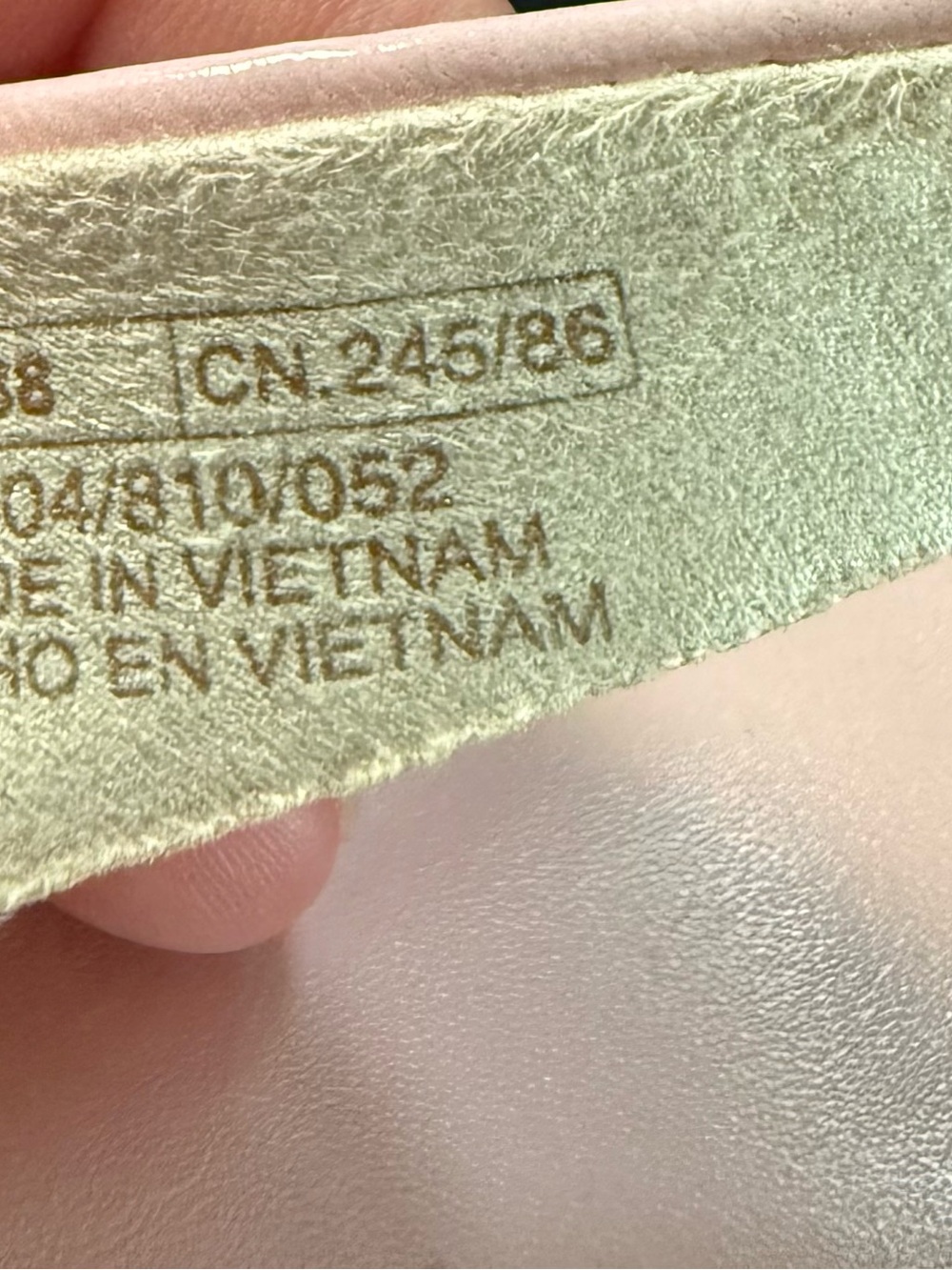 Zara Pale Pink Leather Thong Sandals - Minimalist Slip-On Thong 7.5 Mew $55 - Picture 6 of 10